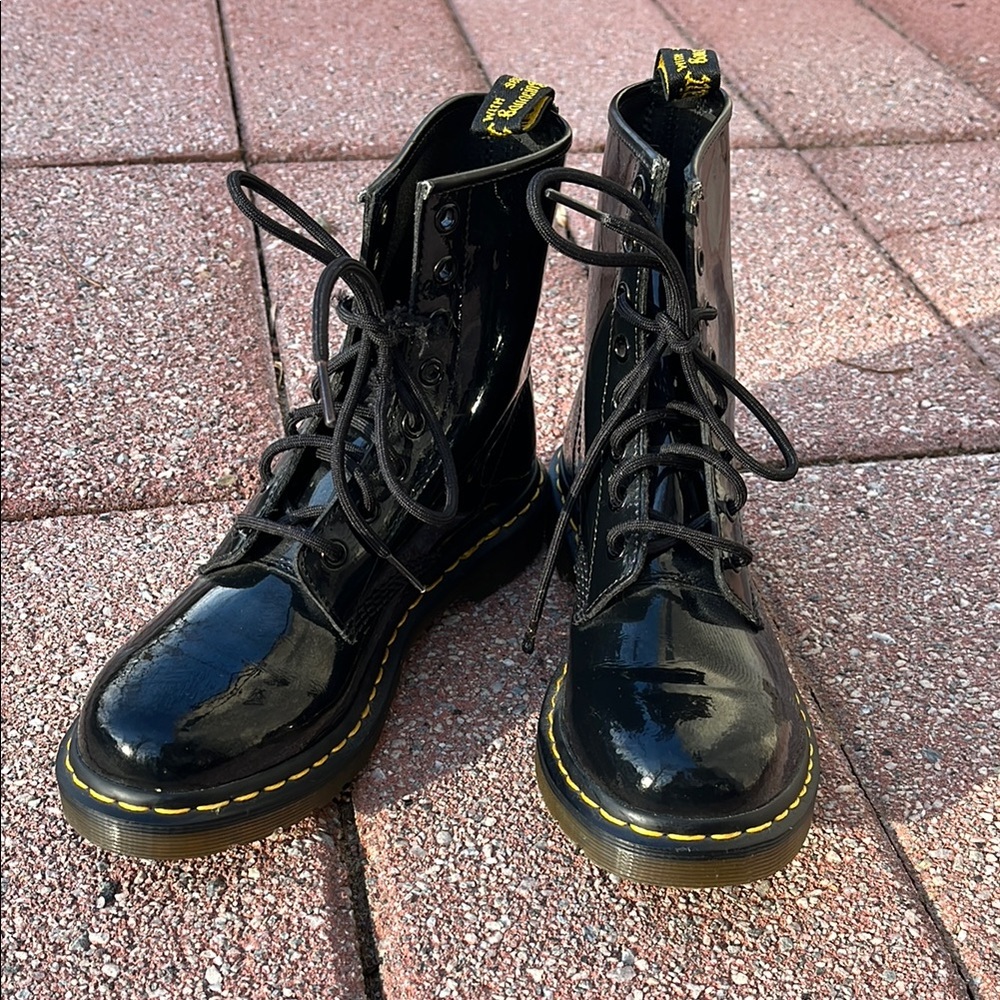 Dr. Martens Black Combat & Moto Boots